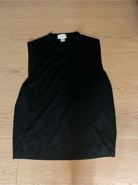 Alfani Black V-Neck Sleeveless Knit Shell